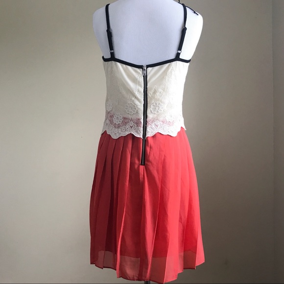 Maison Jules Dress Pleated Lace Detail size S - Picture 5 of 7